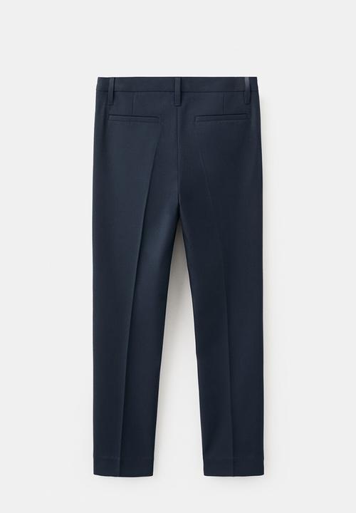 MANGO - Trousers Raip - navy