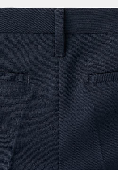 MANGO - Trousers Raip - navy