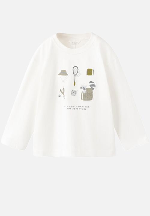 MANGO - Camiseta - Natural