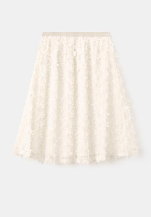 MANGO - Skirt BOWSET - Natural