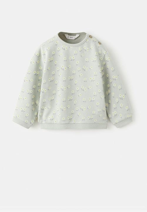MANGO - Sweatshirt FLOR - Green