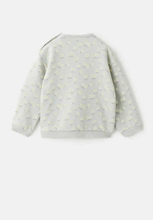 MANGO - Sweatshirt FLOR - Green