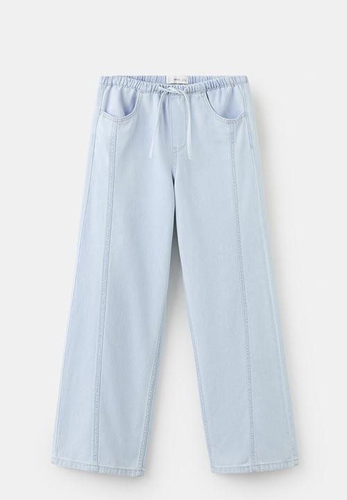 MANGO - Jeans Relax - open blue