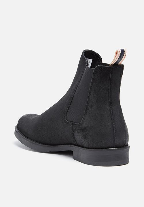 Jack & Jones - Paul waxed suede chelsea boot