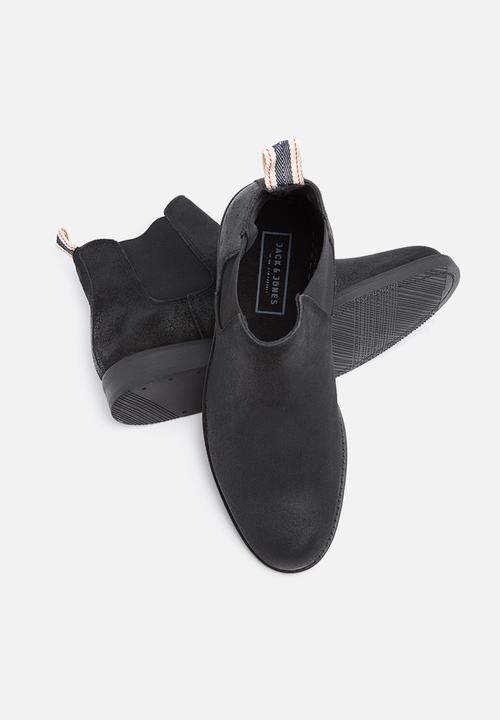 Jack & Jones - Paul waxed suede chelsea boot