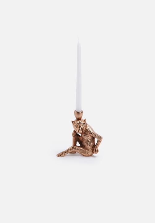 Sarah Jane - Copper monkey candle holder