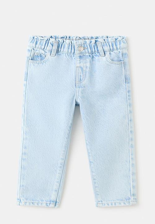 MANGO - Jeans PAPERBAG - Open Blue