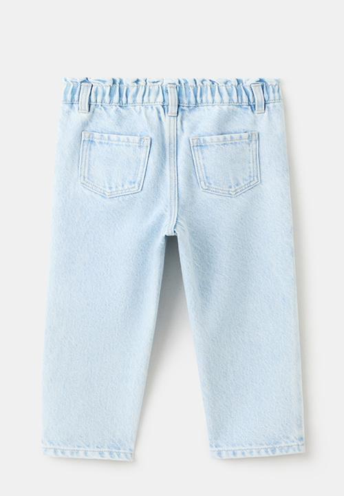 MANGO - Jeans PAPERBAG - Open Blue