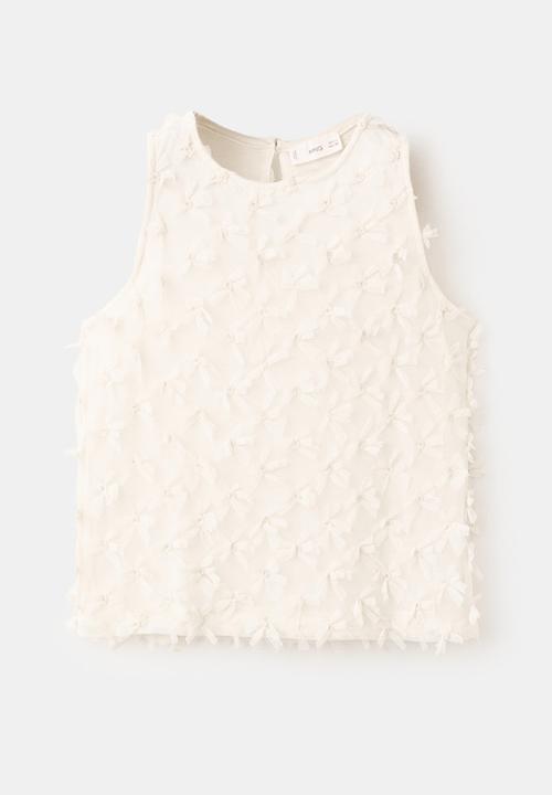 MANGO - T-Shirt BOWSET - Natural