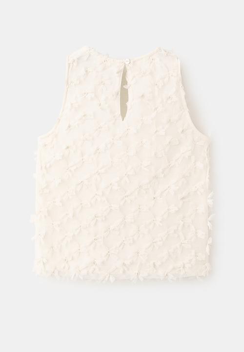 MANGO - T-Shirt BOWSET - Natural