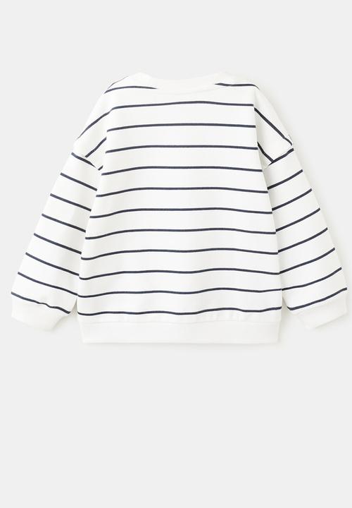 MANGO - Sweatshirt CONTRAST - Natural