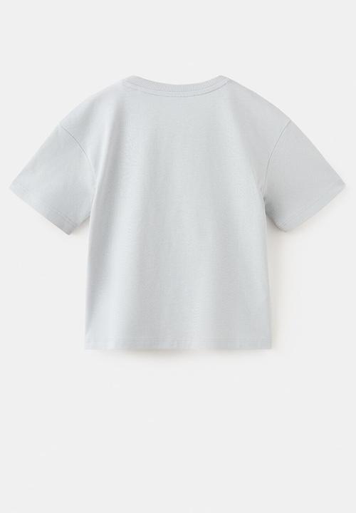 MANGO - T-Shirt FWHALE - Light/Pastel Blue