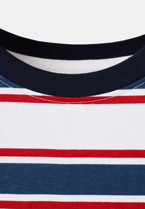 MANGO - T-shirt fmaritim - red