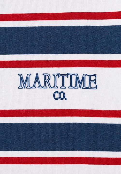 MANGO - T-shirt fmaritim - red
