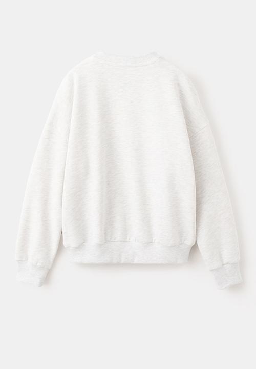 MANGO - Sweatshirt FOTO - Light/Pastel Gray