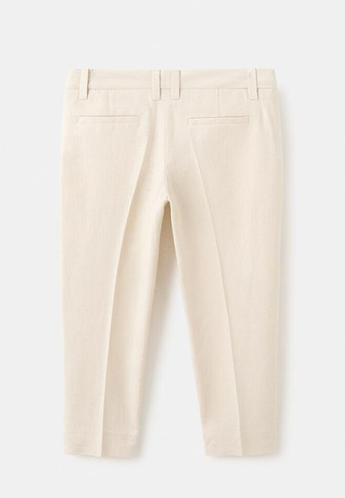 MANGO - Pantalon - Light Beige