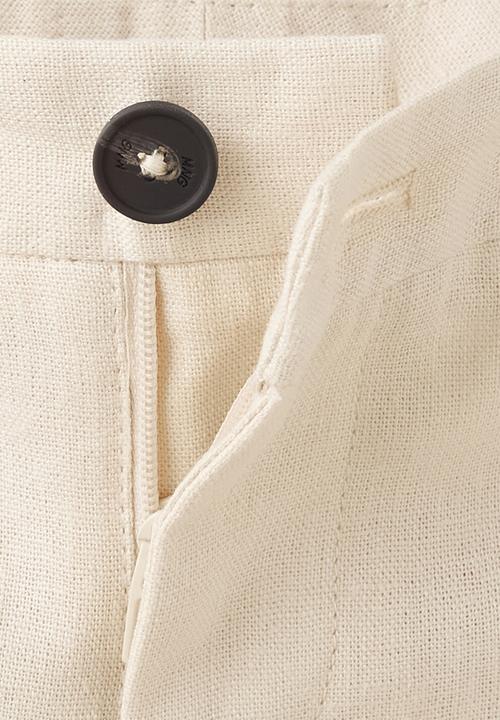 MANGO - Pantalon - Light Beige