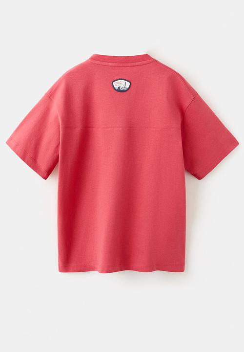 MANGO - T -short Fbarcas -red