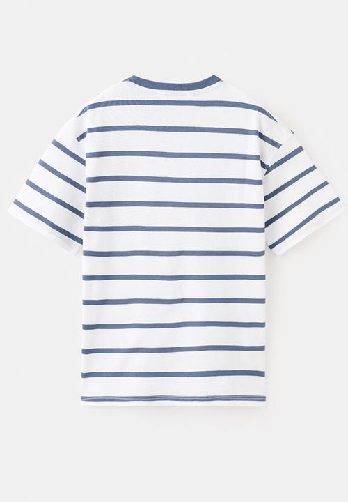 MANGO - T-shirt Fclassic - medium blue