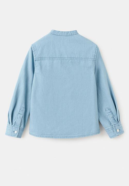 MANGO - Shirt PACIFICB - Open Blue