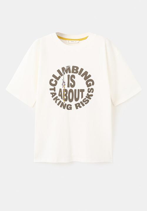 MANGO - T-shirt Eclimb - natuarl