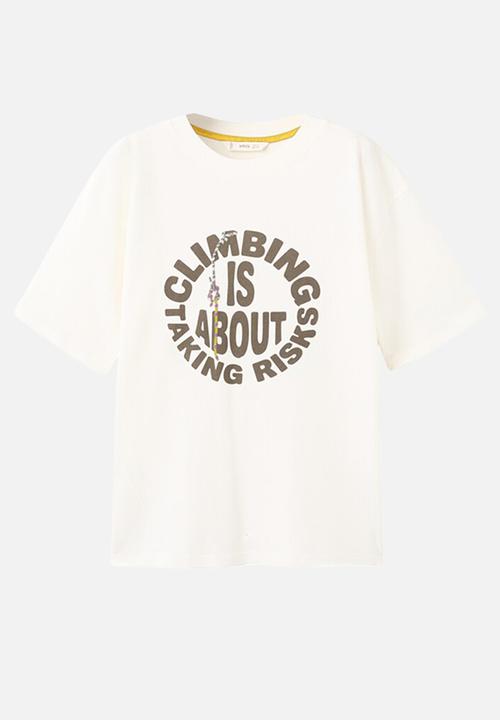 MANGO - T-shirt Eclimb - natuarl