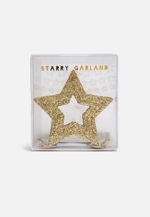 Meri Meri - Gold stars mini garland
