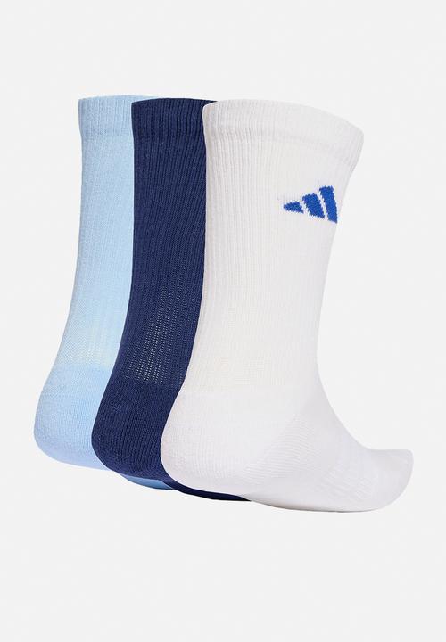 adidas Originals - Cushioned  Ess Sportswear Crew socks 3 pk - dark blue/white/glow blue
