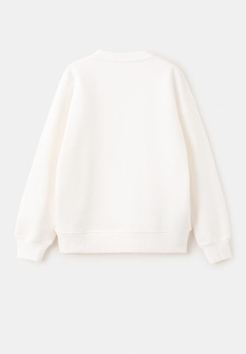 MANGO - Sweatshirt JOURNEY - White 