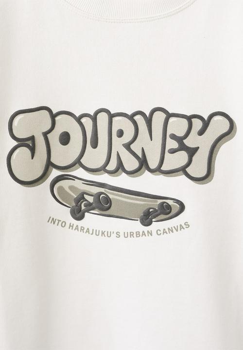 MANGO - Sweatshirt JOURNEY - White 