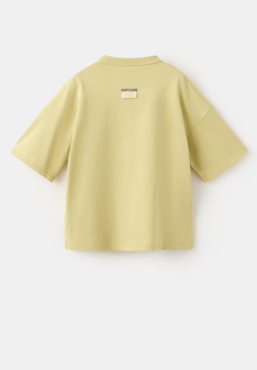 MANGO - T-shirt Everti -bright yellow