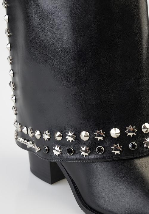 SISSY BOY - Blangee spat boot - black