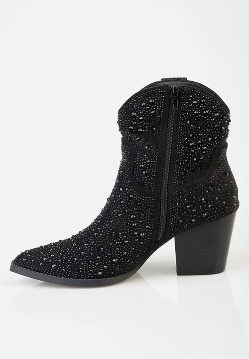 SISSY BOY - Christina Gem Ankle Boot - Black