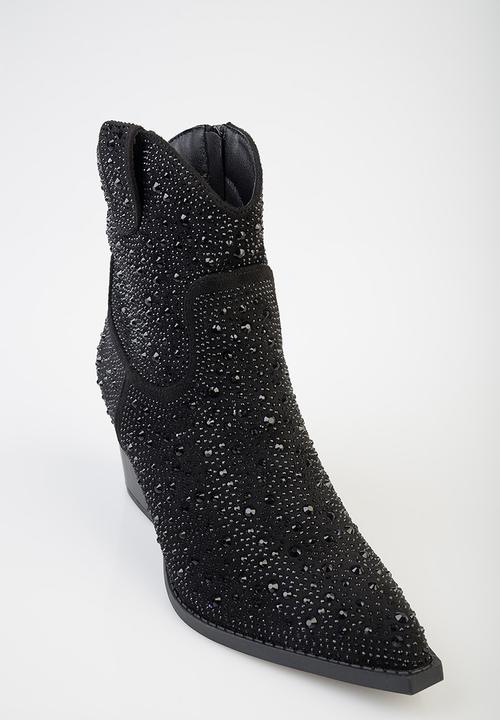 SISSY BOY - Christina Gem Ankle Boot - Black