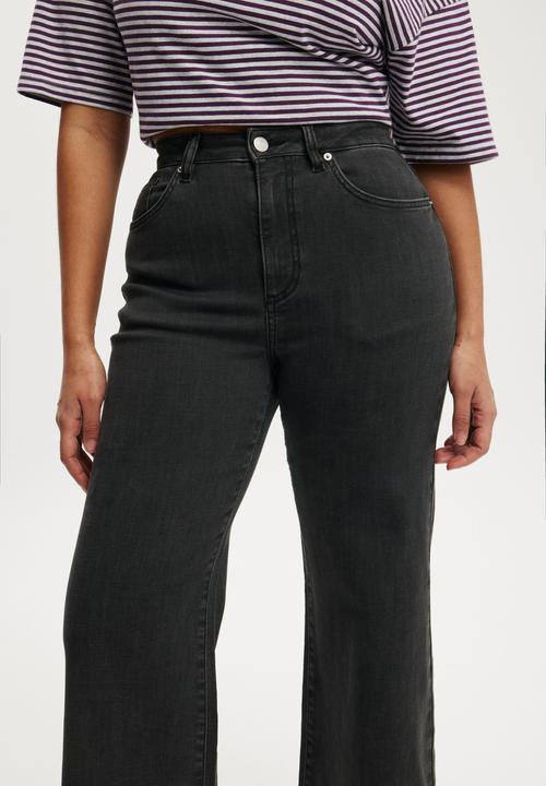 Cotton On - Curvy stretch wide jean - leo black