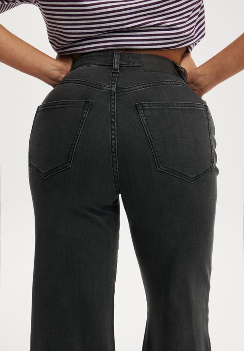 Cotton On - Curvy stretch wide jean - leo black