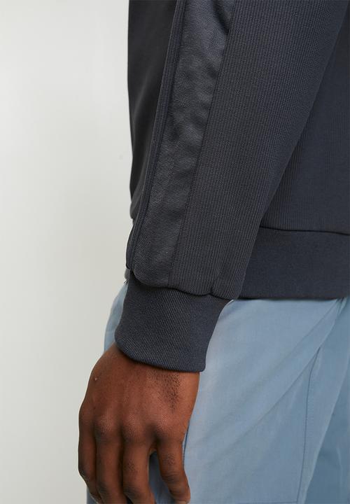 POLO - Thembeka Sport Long Sleeve Ribbed Sweat Top - Charcoal