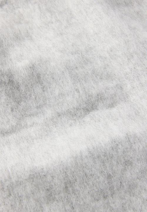Rubi - Tassel scarf - grey marle/stitch