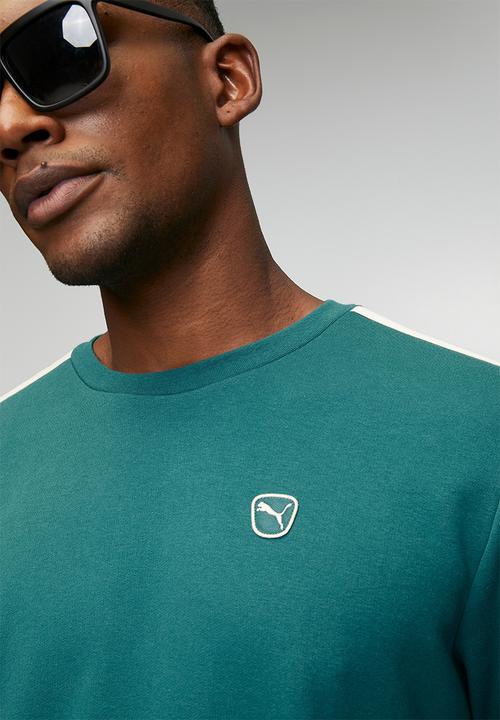 PUMA - ESS ELEVATED Crew TR M - Emerald Ice Teal