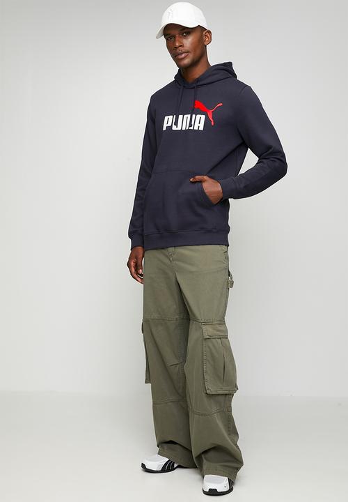 PUMA - ESS 2 COLOR No. 1 Logo Hoodie FL - Navy