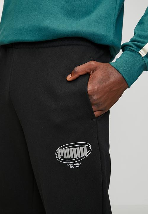 PUMA - ESS LOGO LAB Story 1 Sweatpants TR cl M - Black