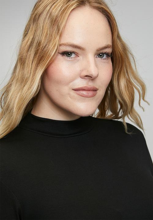 Me&B - Plus Luxe Poloneck Essential - Black