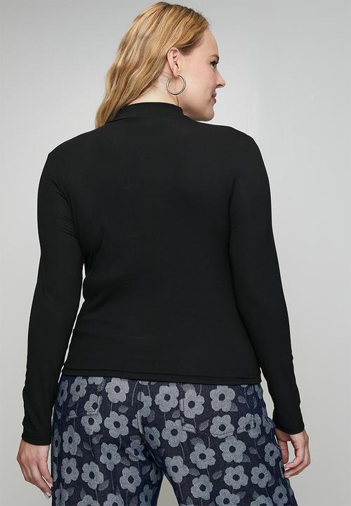 Me&B - Plus Luxe Poloneck Essential - Black