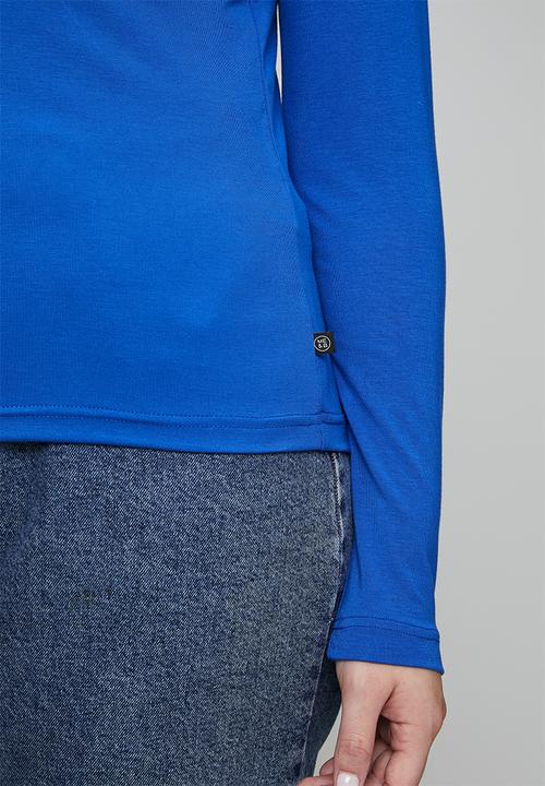 Me&B - Plus Luxe Poloneck Essential - Electric Blue