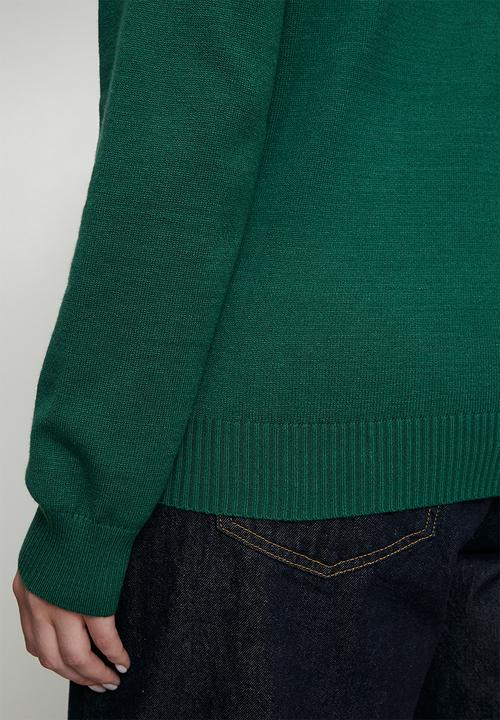 Me&B - Plus Lightweight Cardigan with Embroidered Flower - Green