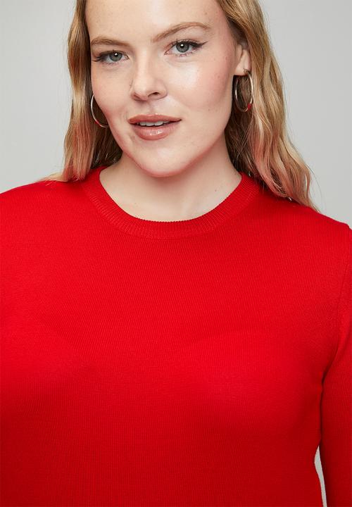 Me&B - Plus Luxe Jumper - Cherry Red