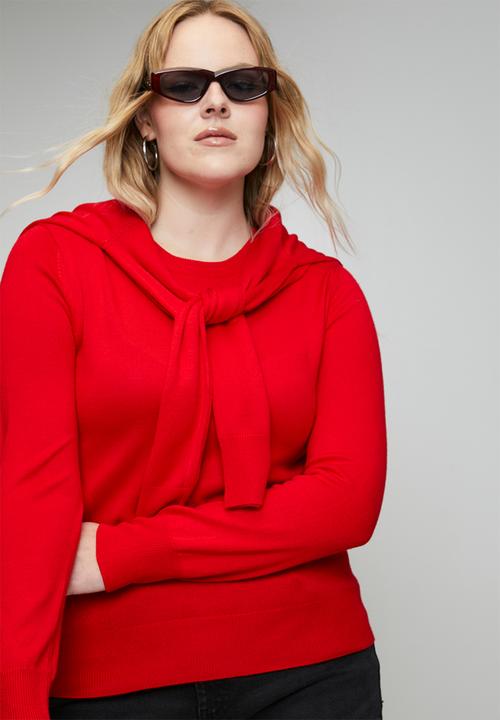 Me&B - Plus Luxe Jumper - Cherry Red