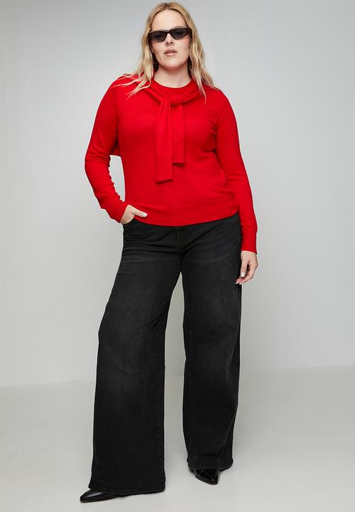 Me&B - Plus Luxe Jumper - Cherry Red