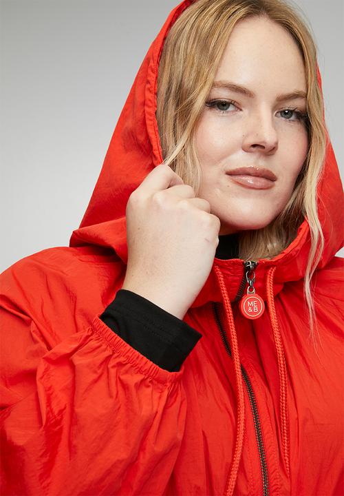 Me&B - Plus Cropped Element Jacket - Coral