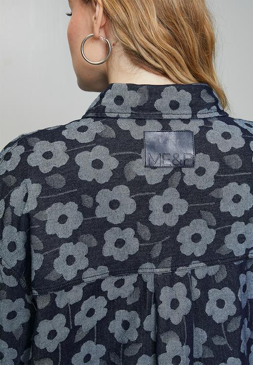 Me&B - Plus Denim Shacket - Daisy